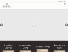 Tablet Screenshot of briarhillhealthcare.com
